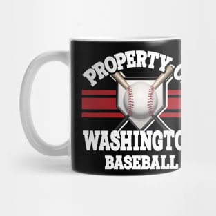 Proud Name Washington Graphic Property Vintage Baseball Mug